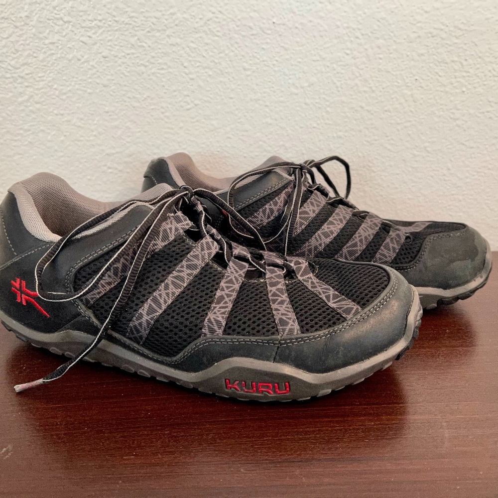 Kuru Chicane Mens Sz 10 Wide Black Gray Trail Hike